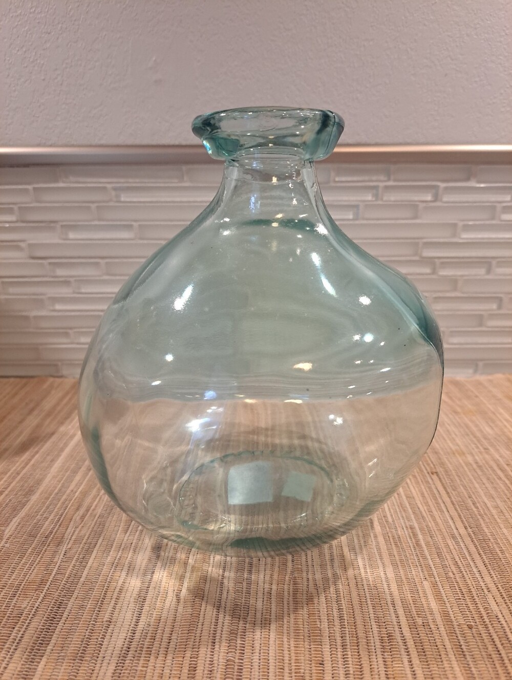 Aruba Blue recycled Spanish Glass Vase from Mud Pie